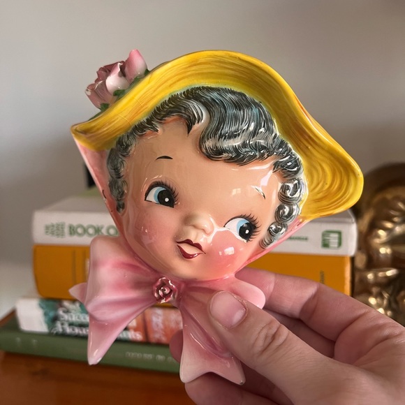 Vintage lefton miss dainty wallpockets - Picture 13 of 14